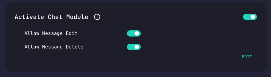 Chat Configuration