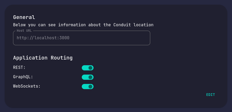 Configuration View