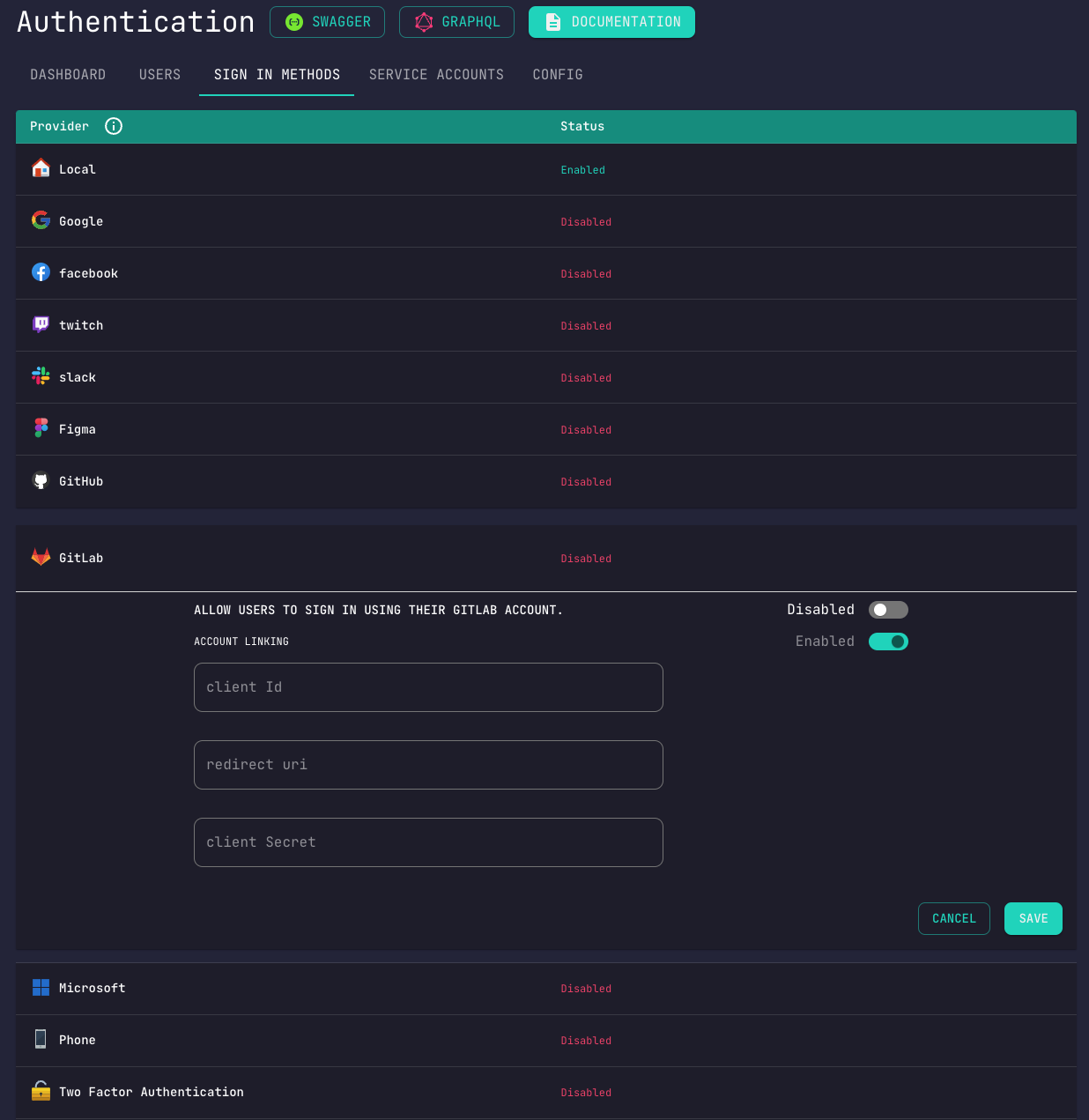 OAuth Configuration